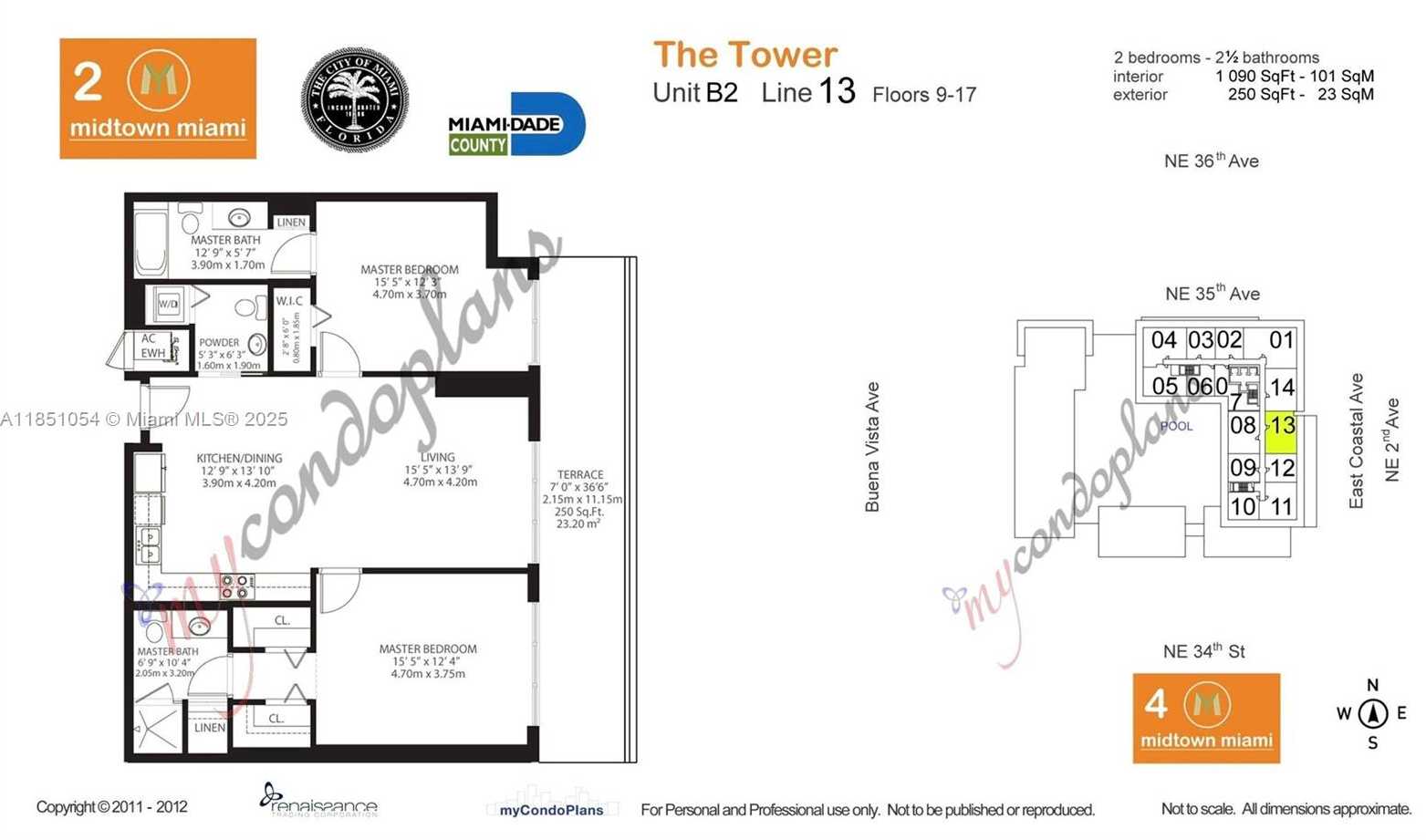 Small Image of 3470 EAST COAST AVE #H1013, Miami Number 25