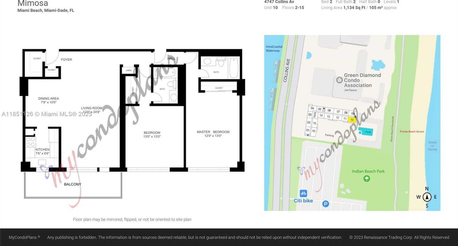Small Image of 4747 COLLINS AVE #1210, Miami Beach Number 21