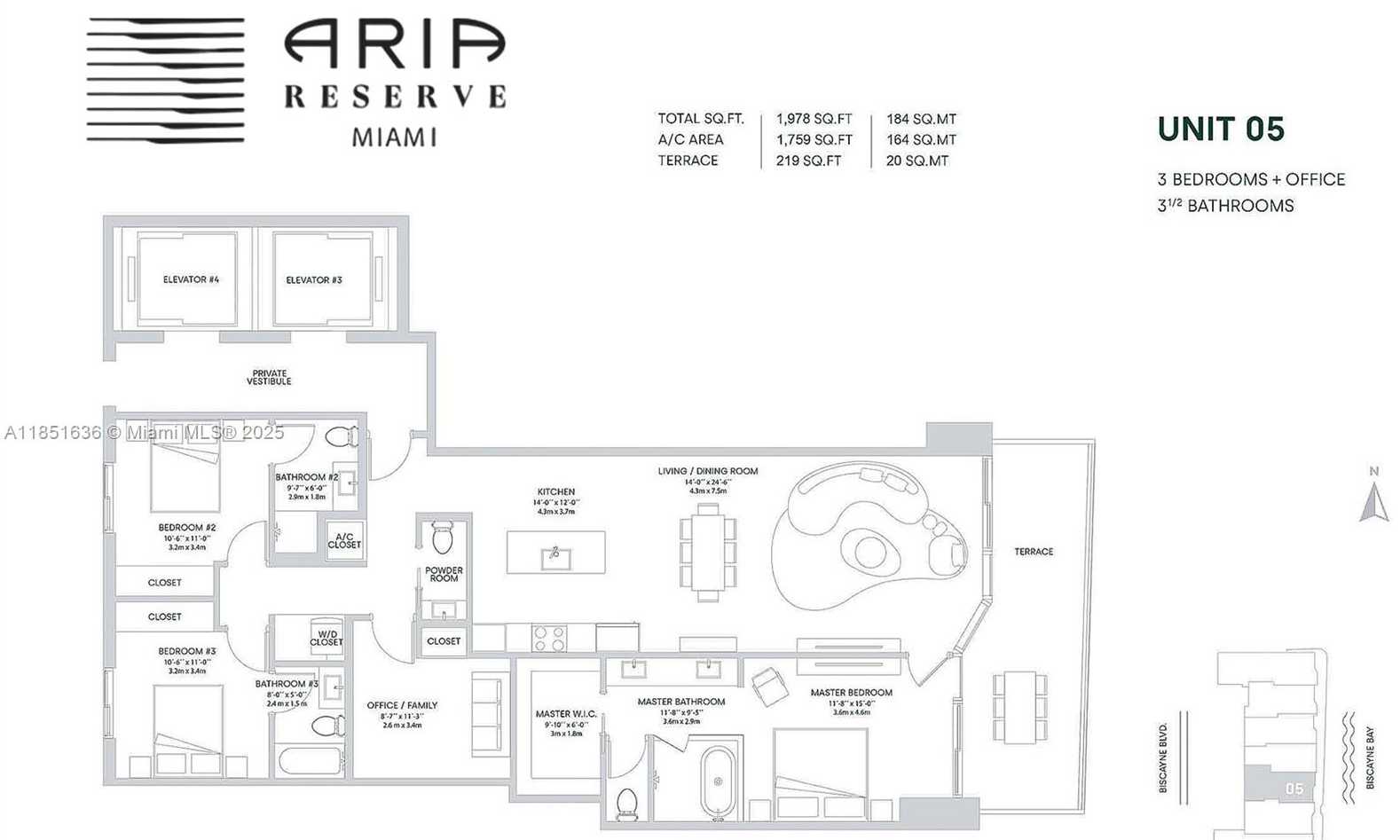 Small Image of 700 NORTH EAST 24TH ST #5105, Miami Number 4