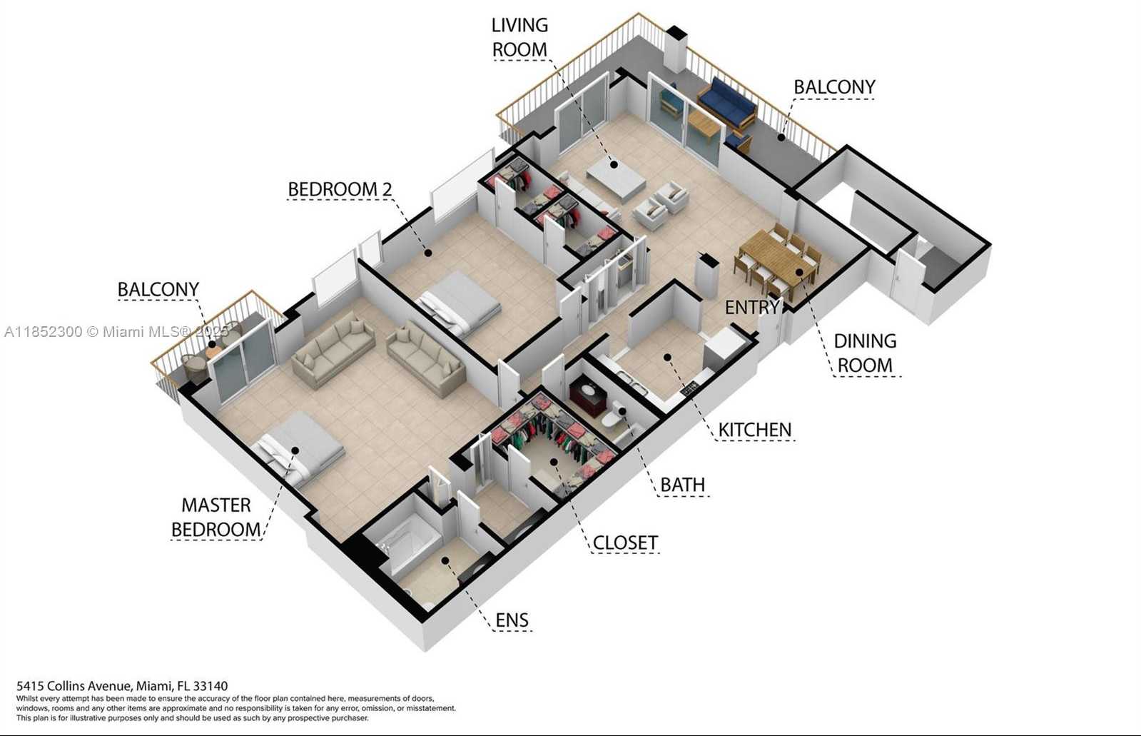 Small Image of 5415 COLLINS AVE #407, Miami Beach Number 25