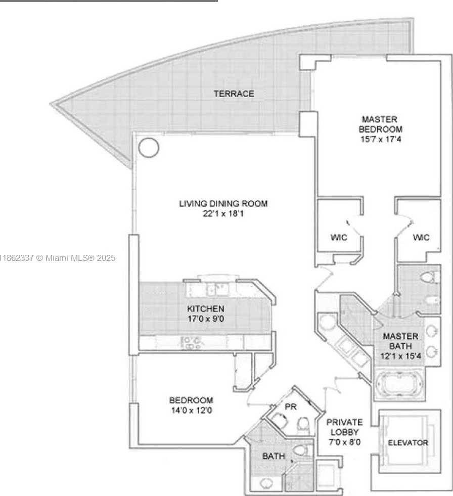 Small Image of 1331 BRICKELL BAY DR #1801, Miami Number 4