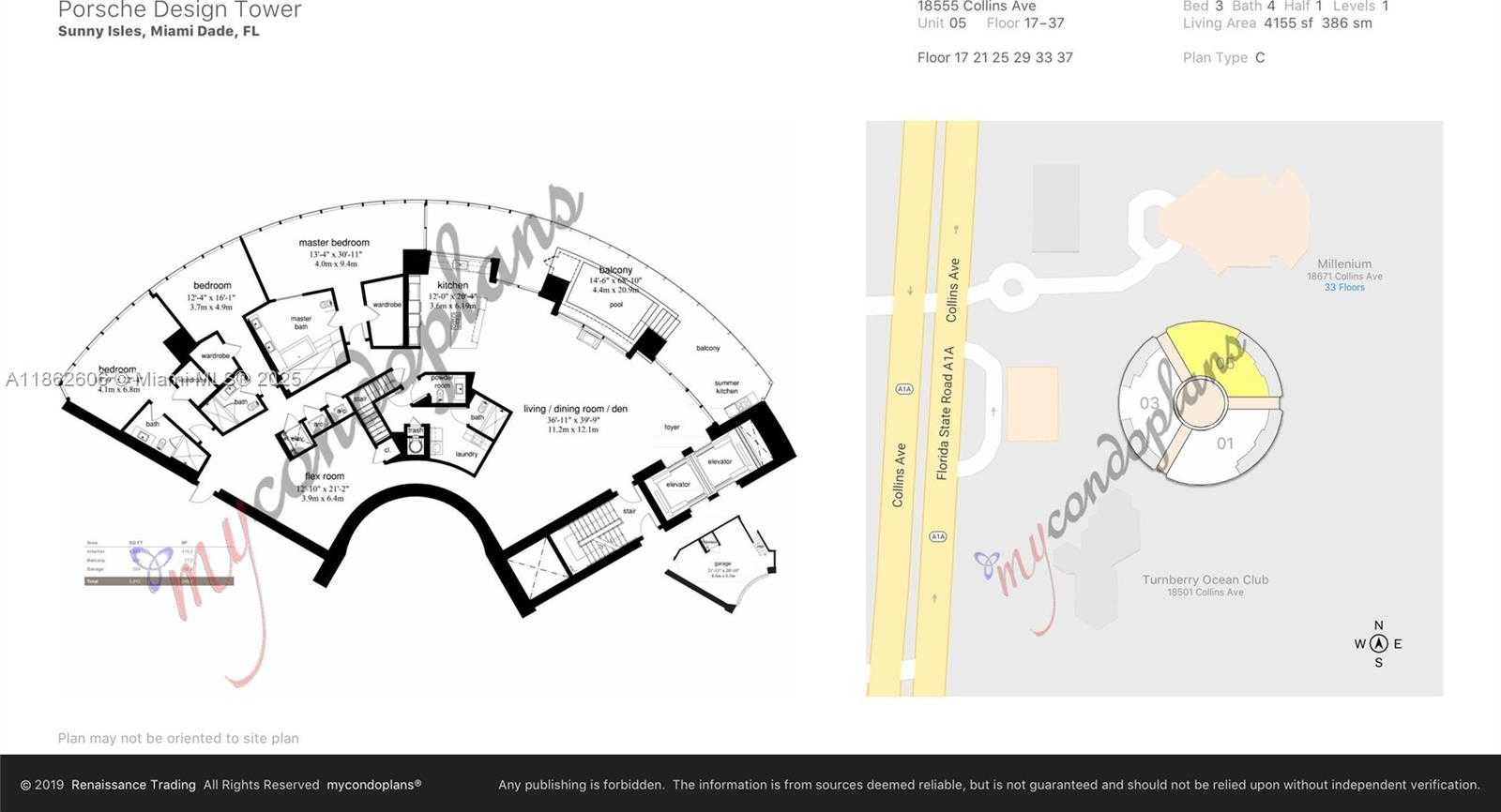 Small Image of 18555 COLLINS AVE #3705, Sunny Isles Beach Number 85