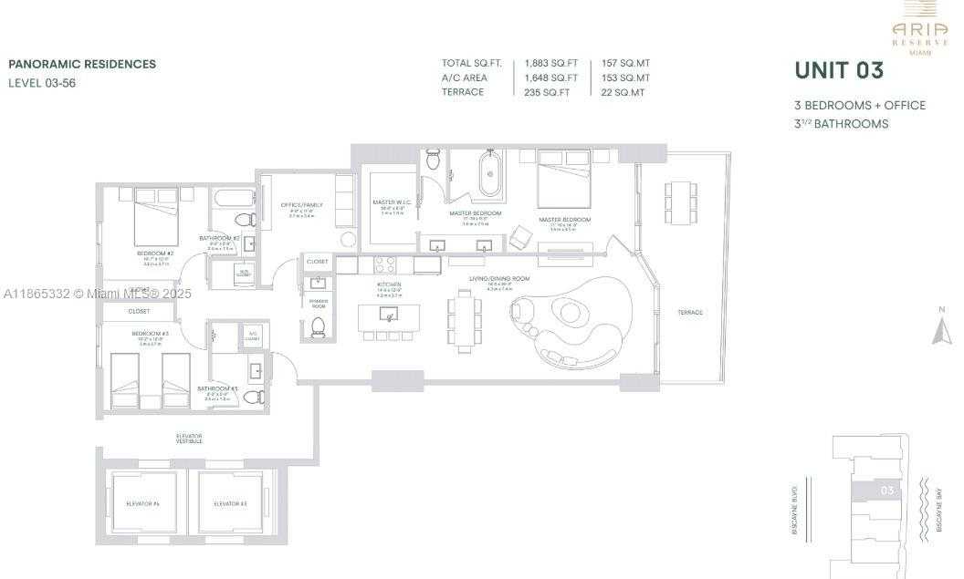 Small Image of 700 NORTH EAST 24TH ST #4303, Miami Number 2