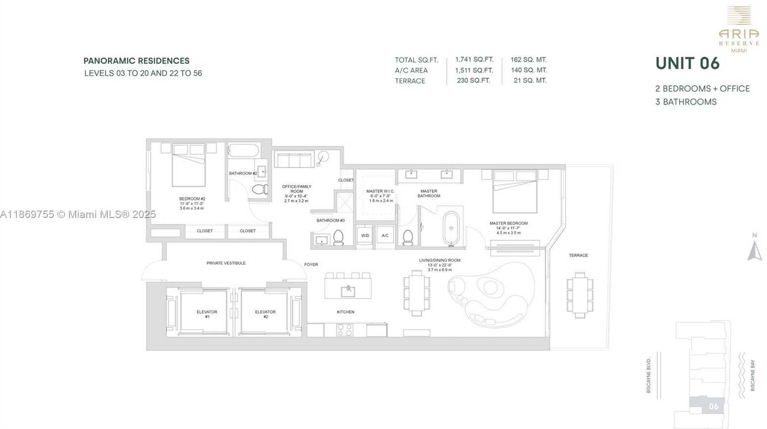 Small Image of 700 NORTH EAST 24 #2206, Miami Number 5