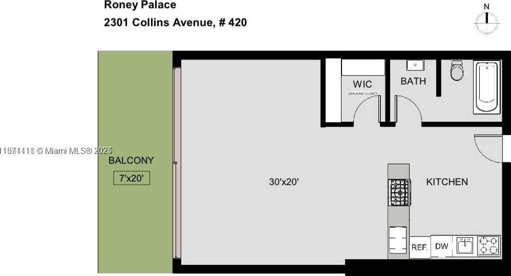 Small Image of 2301 COLLINS AVE #420, Miami Beach Number 7