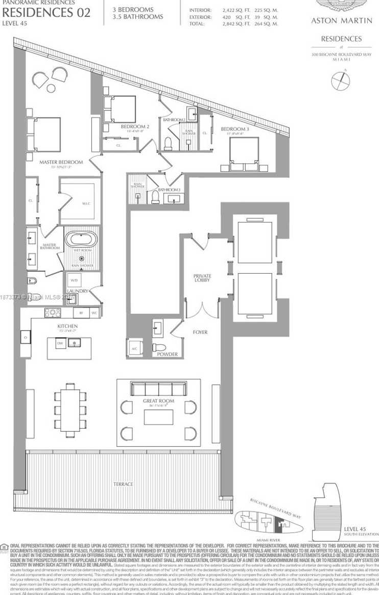 Small Image of 300 BISCAYNE BOULEVARD WAY #4502E, Miami Number 6