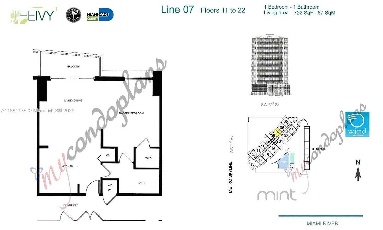 Small Image of 90 SOUTH WEST 3RD ST #1807, Miami Number 39