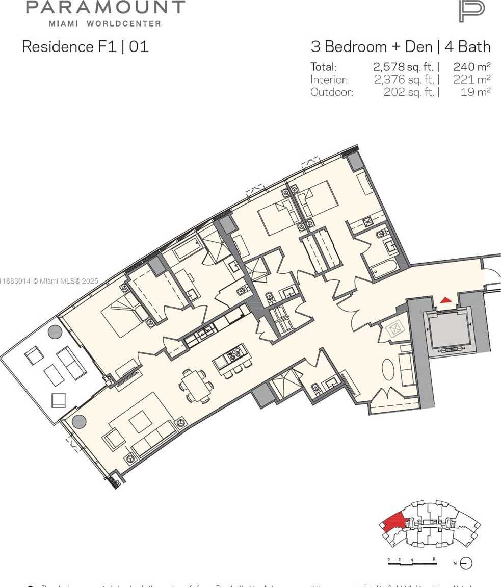 Small Image of 851 NORTH EAST 1ST AVENUE #4902, Miami Number 8