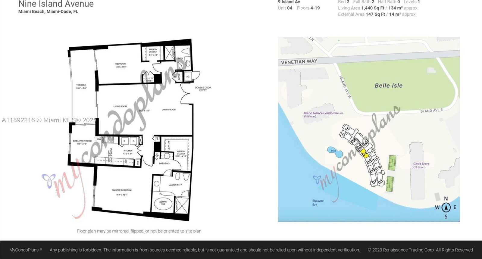 Small Image of 9 ISLAND AVE #1404, Miami Beach Number 12