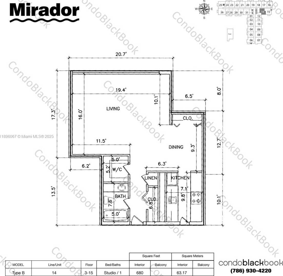 Small Image of 1200 WEST AVE #914, Miami Beach Number 25