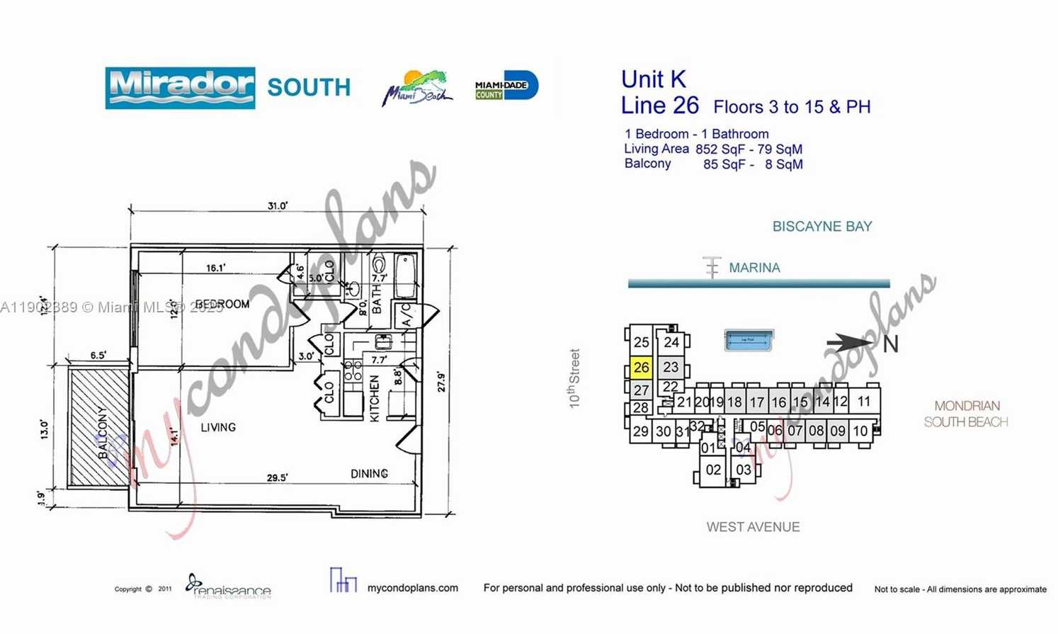 Small Image of 1000 WEST AVE #1126, Miami Beach Number 28