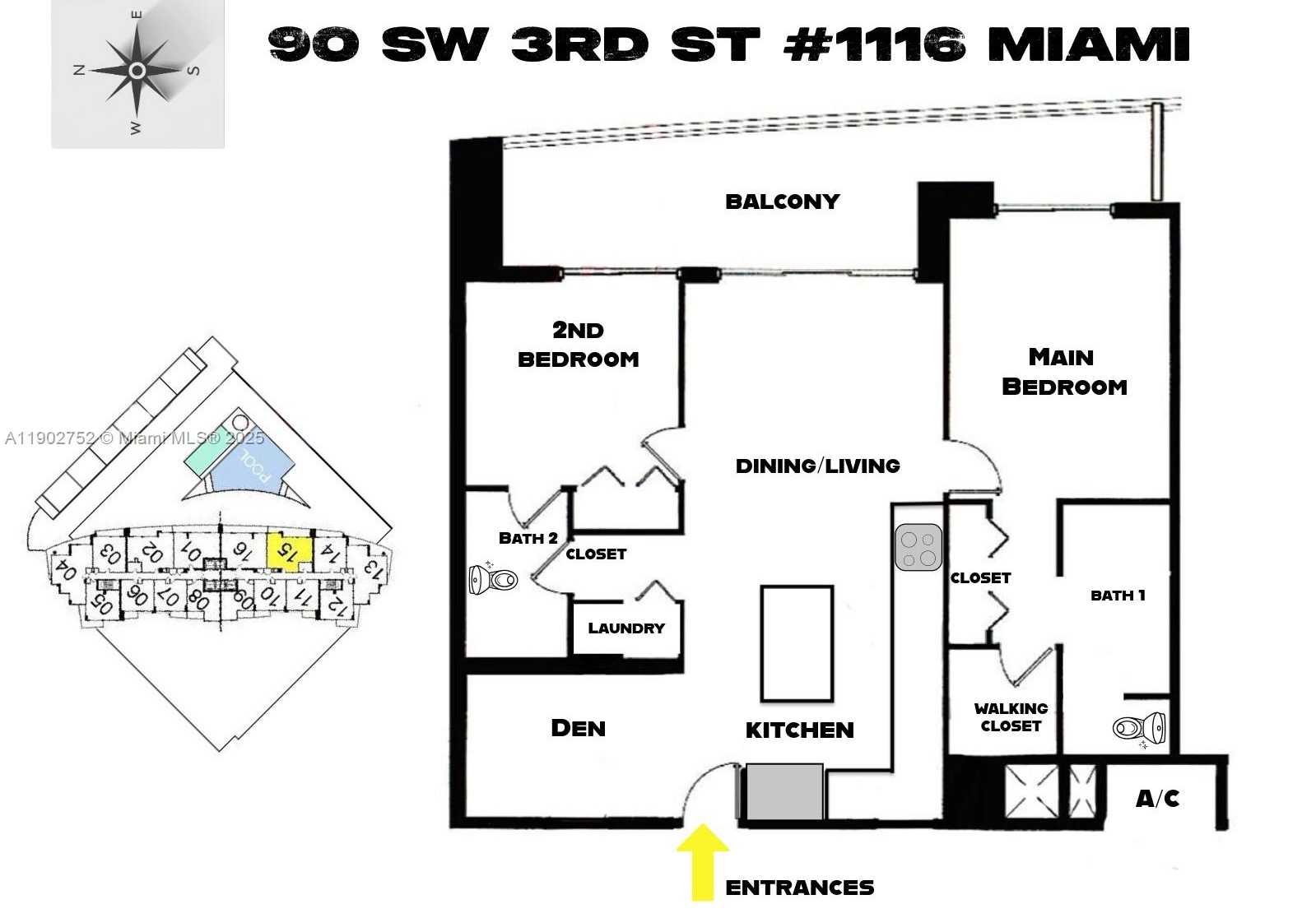 Small Image of 90 SOUTH WEST 3RD ST #1116, Miami Number 24