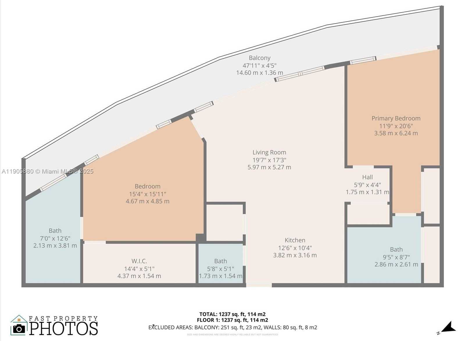 Small Image of 665 NORTH EAST 25TH ST #2104, Miami Number 40