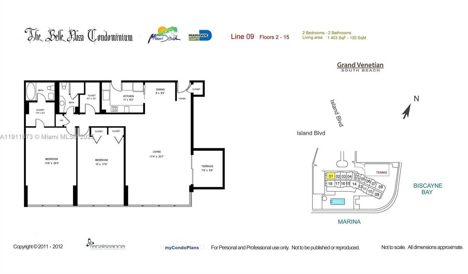 Small Image of 20 ISLAND AVE #209, Miami Beach Number 12