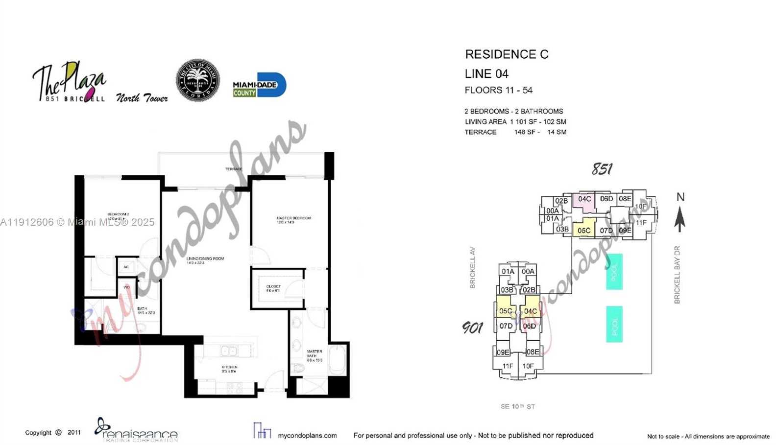 Small Image of 950 BRICKELL BAY DR #5404, Miami Number 43