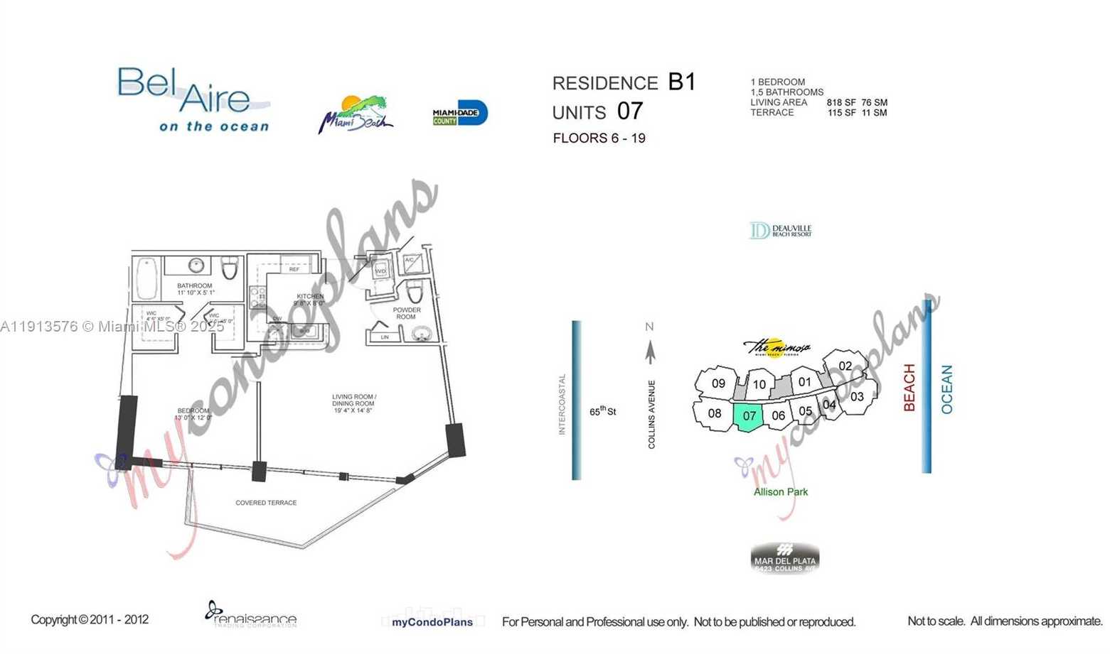 Small Image of 6515 COLLINS AVE #1007, Miami Beach Number 36