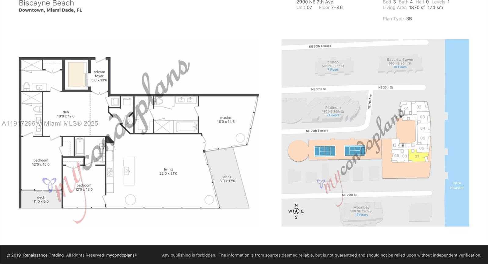 Small Image of 2900 NORTH EAST 7TH AVE #1807, Miami Number 2