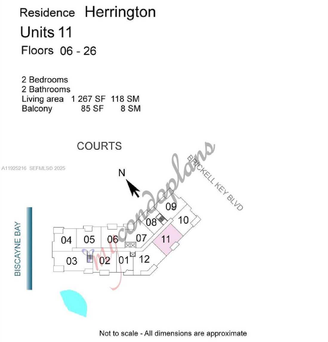 Small Image of 701 BRICKELL KEY BLVD #1911, Miami Number 12