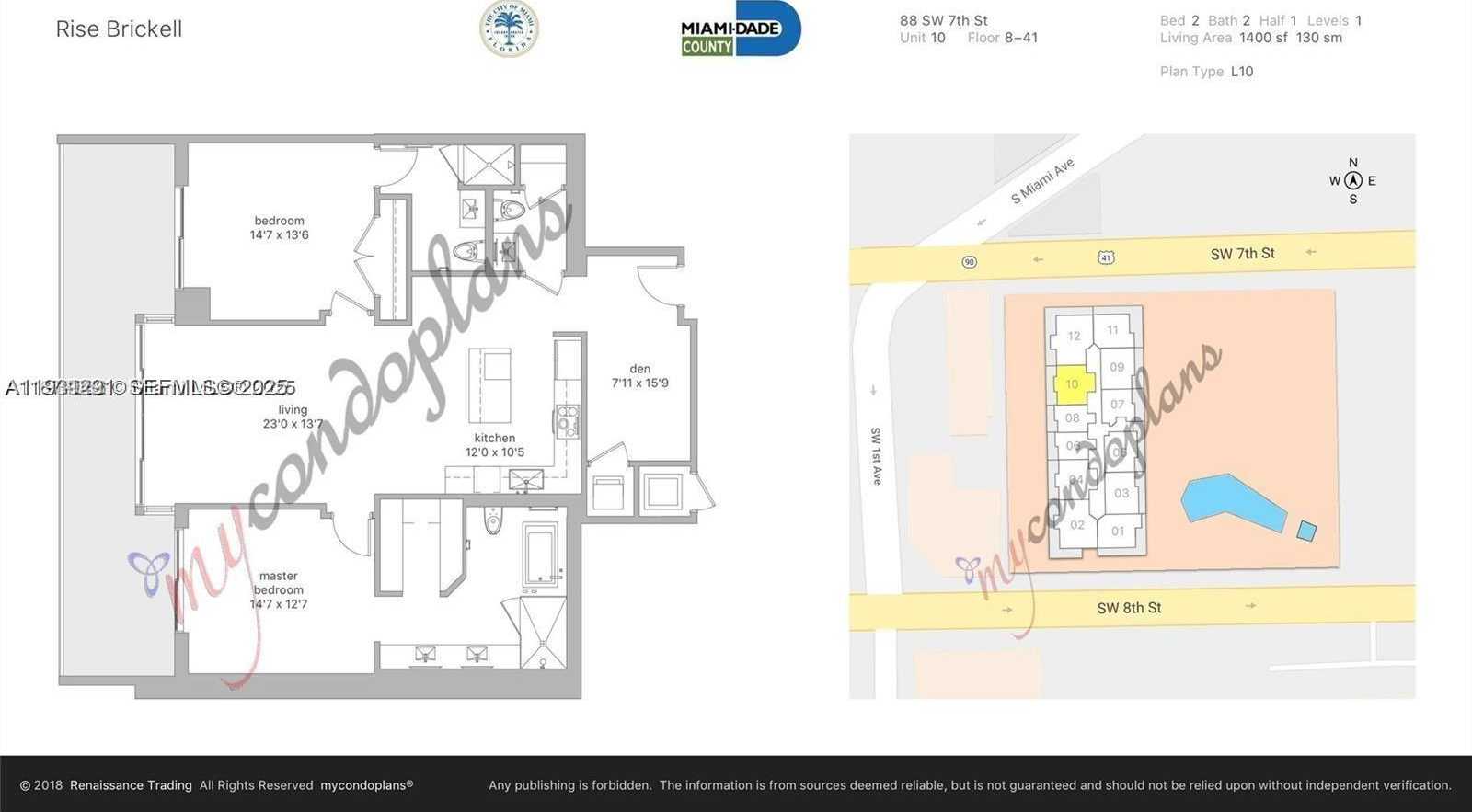 Small Image of 88 SOUTH WEST 7TH ST #1710, Miami Number 12