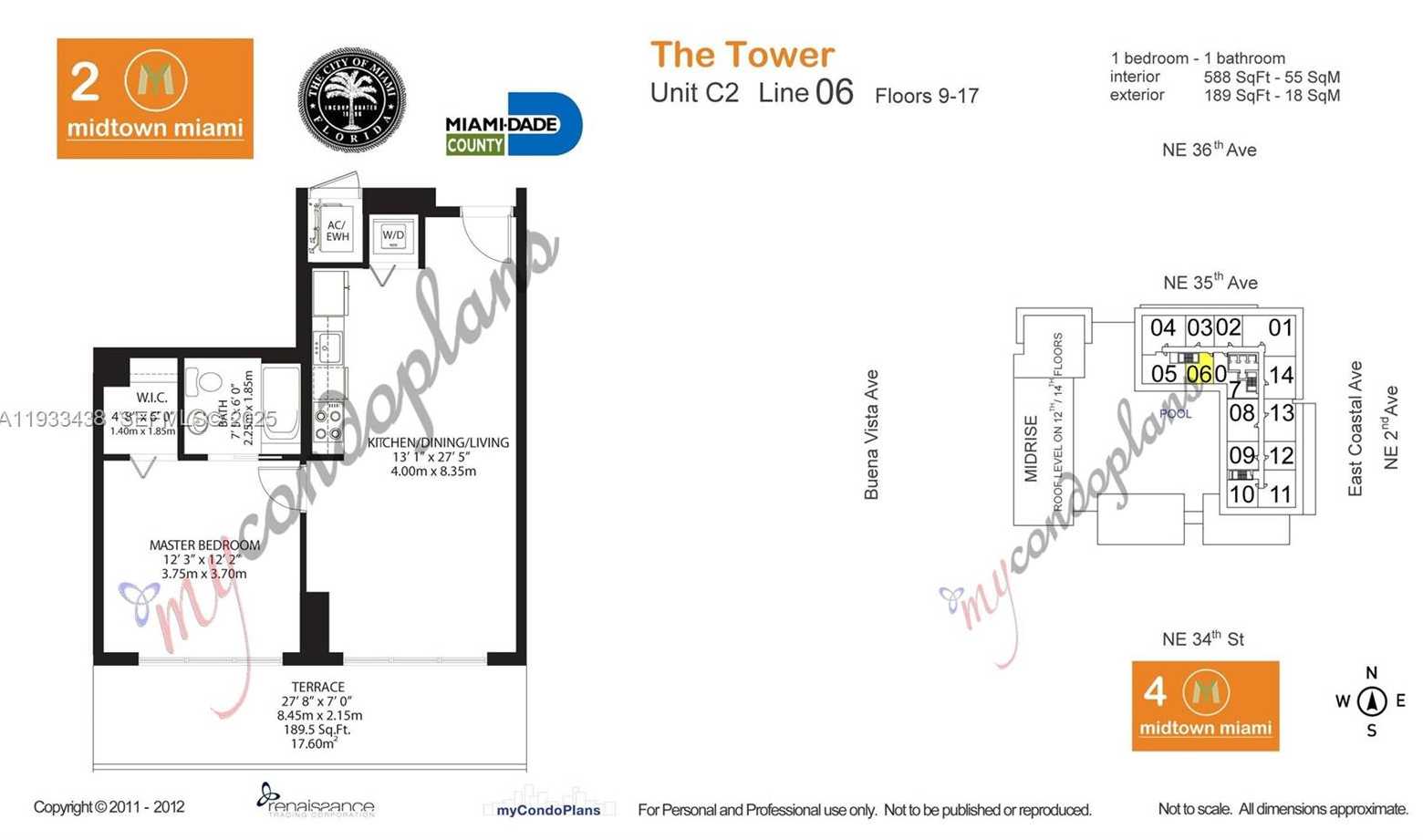 Small Image of 3470 EAST COAST AVE #H1406, Miami Number 7