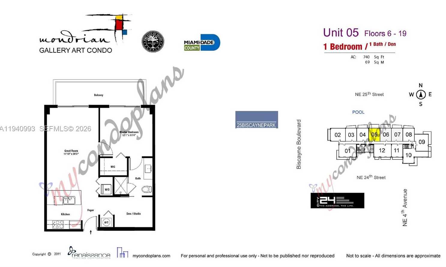 Small Image of 333 NORTH EAST 24TH ST #605, Miami Number 24