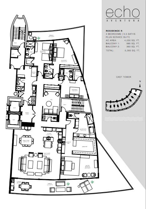 Floor plan ECHO Aventura