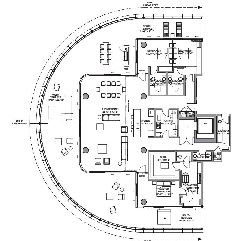 8701 Collins Avenue Miami Beach FLOOR PLAN