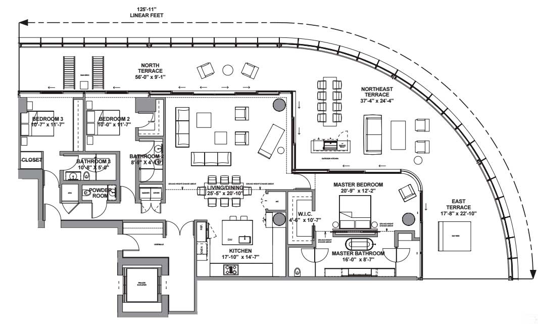 8701 Collins Avenue Miami Beach FLOOR PLAN