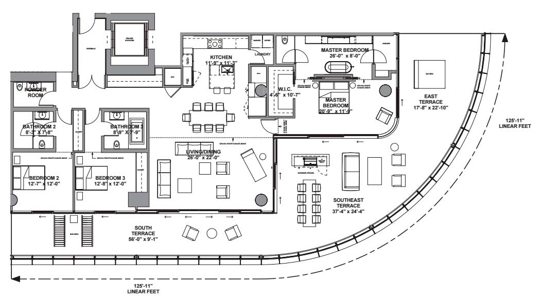 8701 Collins Avenue Miami Beach FLOOR PLAN