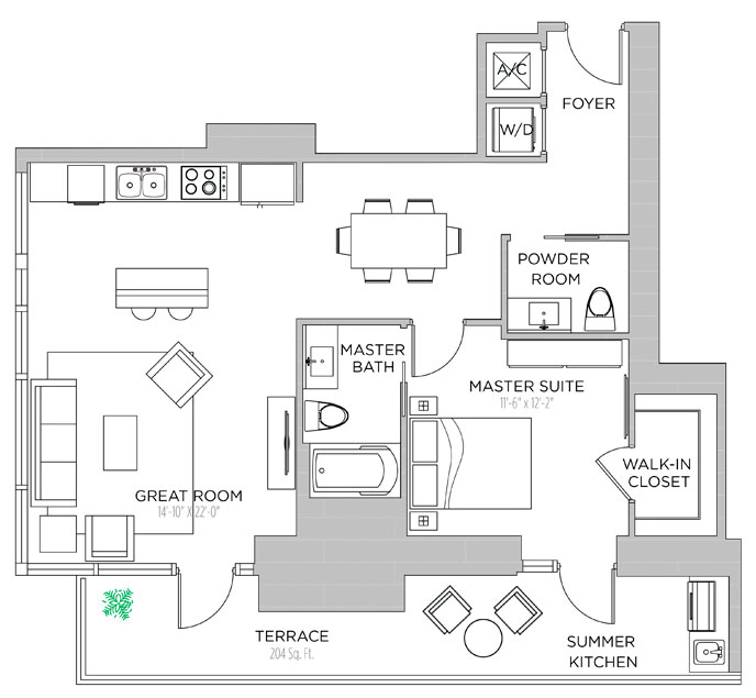 ECHO Brickell floor plans