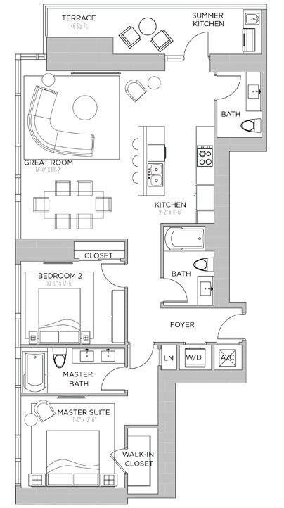 ECHO Brickell floor plans