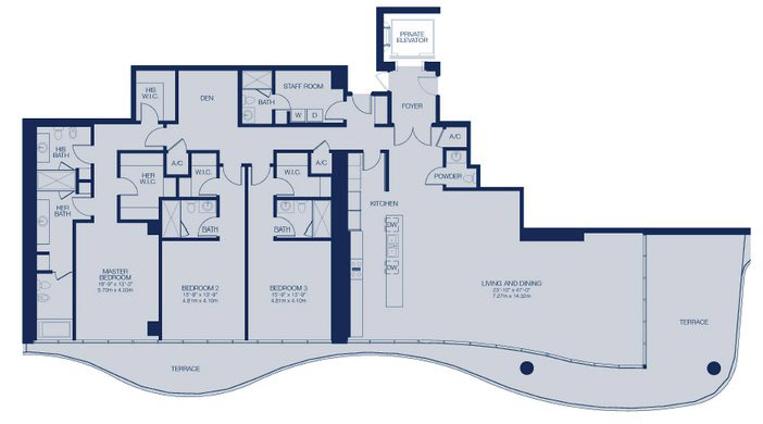 Fendi Chateau Residences floor plans