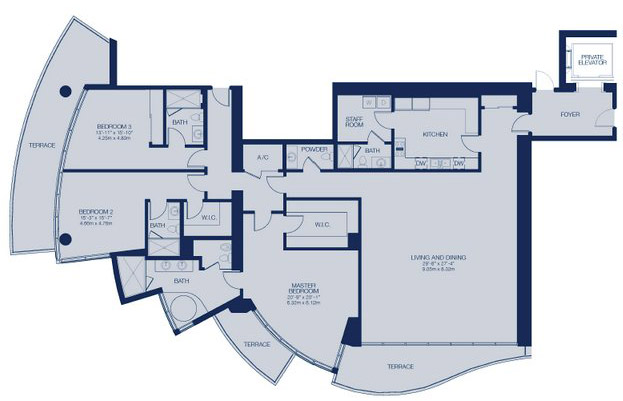 Fendi Chateau Residences floor plans