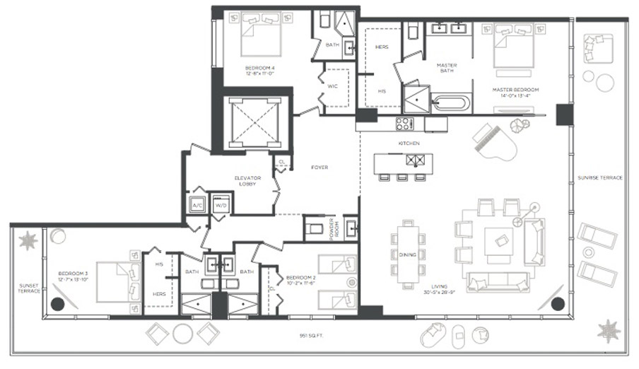 Gran Paraiso floor plans - new developments in Miami