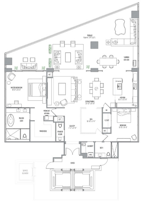 Muse floor plans - new developments at Sunny Isles Beach