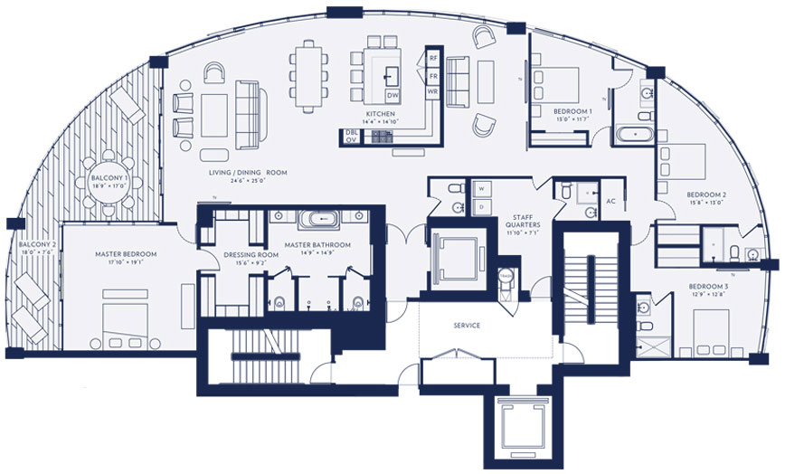 Park Grove  floor plans - new developments at Coconut Grove