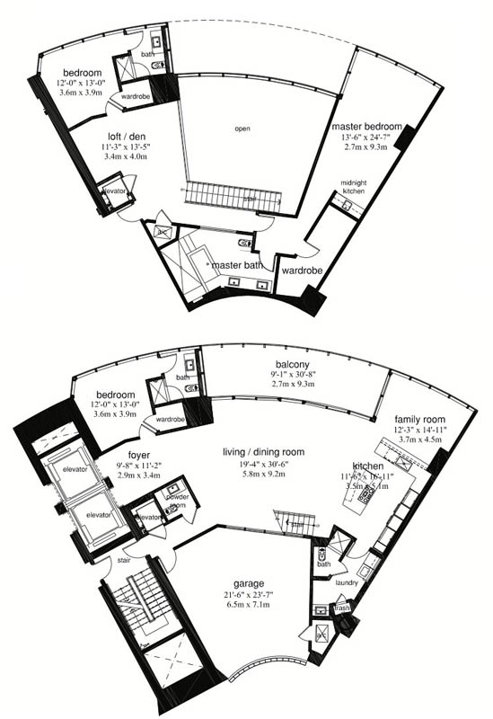 Porsche Design Tower floor plans - new developments at Sunny Isles Beach