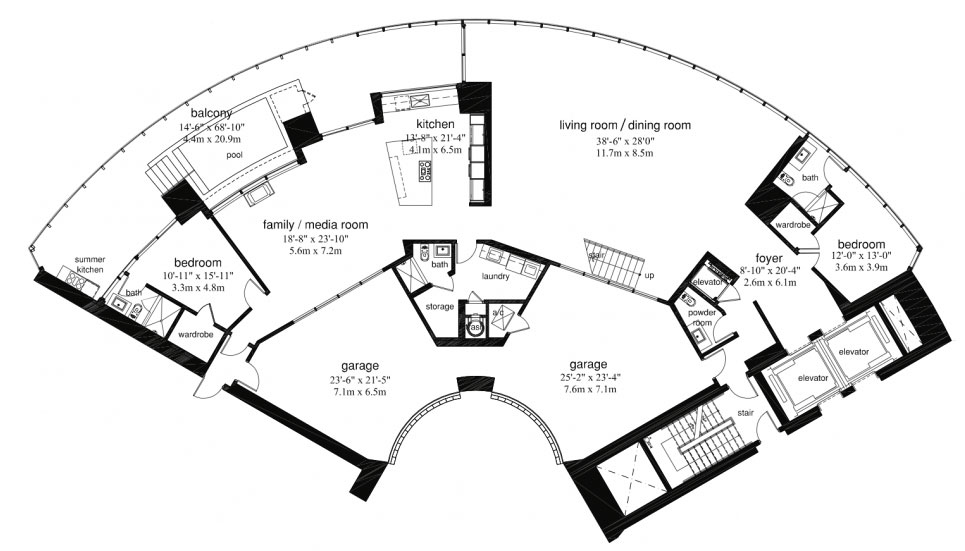 Porsche Design Tower floor plans - new developments at Sunny Isles Beach