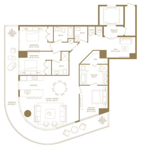 SLS Lux Brickell floor plans - new developments at Miami