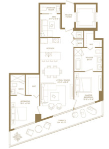 SLS Lux Brickell floor plans - new developments at Miami